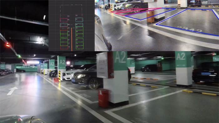 小鹏XPILOT 3.0前向泊车视频截图 来源:受访者供图