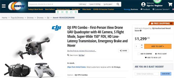 ȫ˻쵼ƷƴDJIʽפ羳̾ͷµNewegg